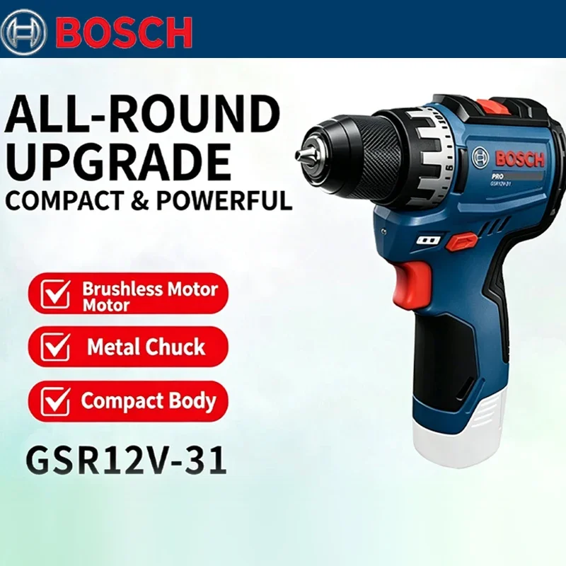 Woodworking Workshop - Bosch GSR 12V-31 Fırçasız Elektrikli Matkap