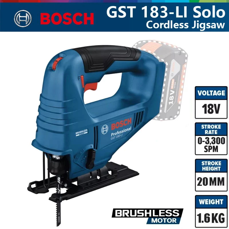 Woodworking Jig - Bosch GST 183-LI Profesyonel Elektrikli Dekuplaj