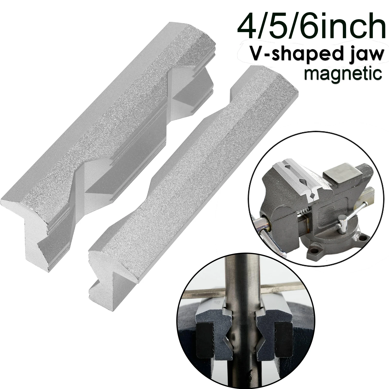 Woodworking Vise Types - Manyetik mengene çeneleri 4/5/6 inç V