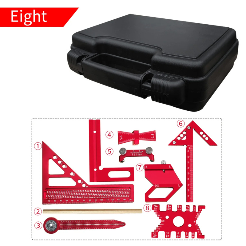Woodworking Kit - Ahşap İşleme Alüminyum Kare Seti, Kutulu