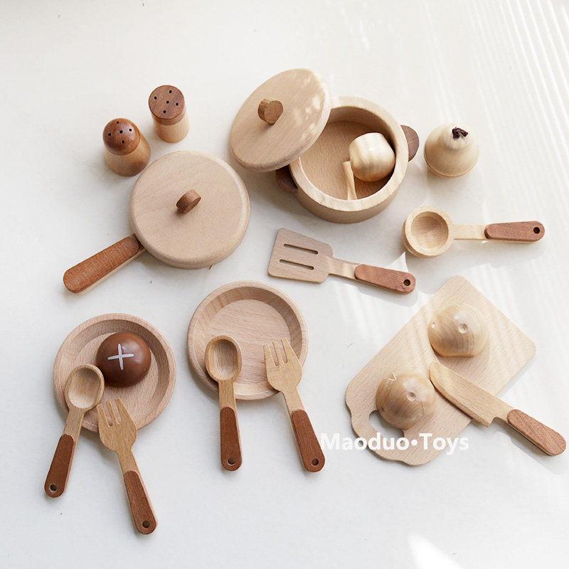 Woodworking Ideas - Maoduo Oyuncaklar Kayın Ahşap Çocuk Mutfak
