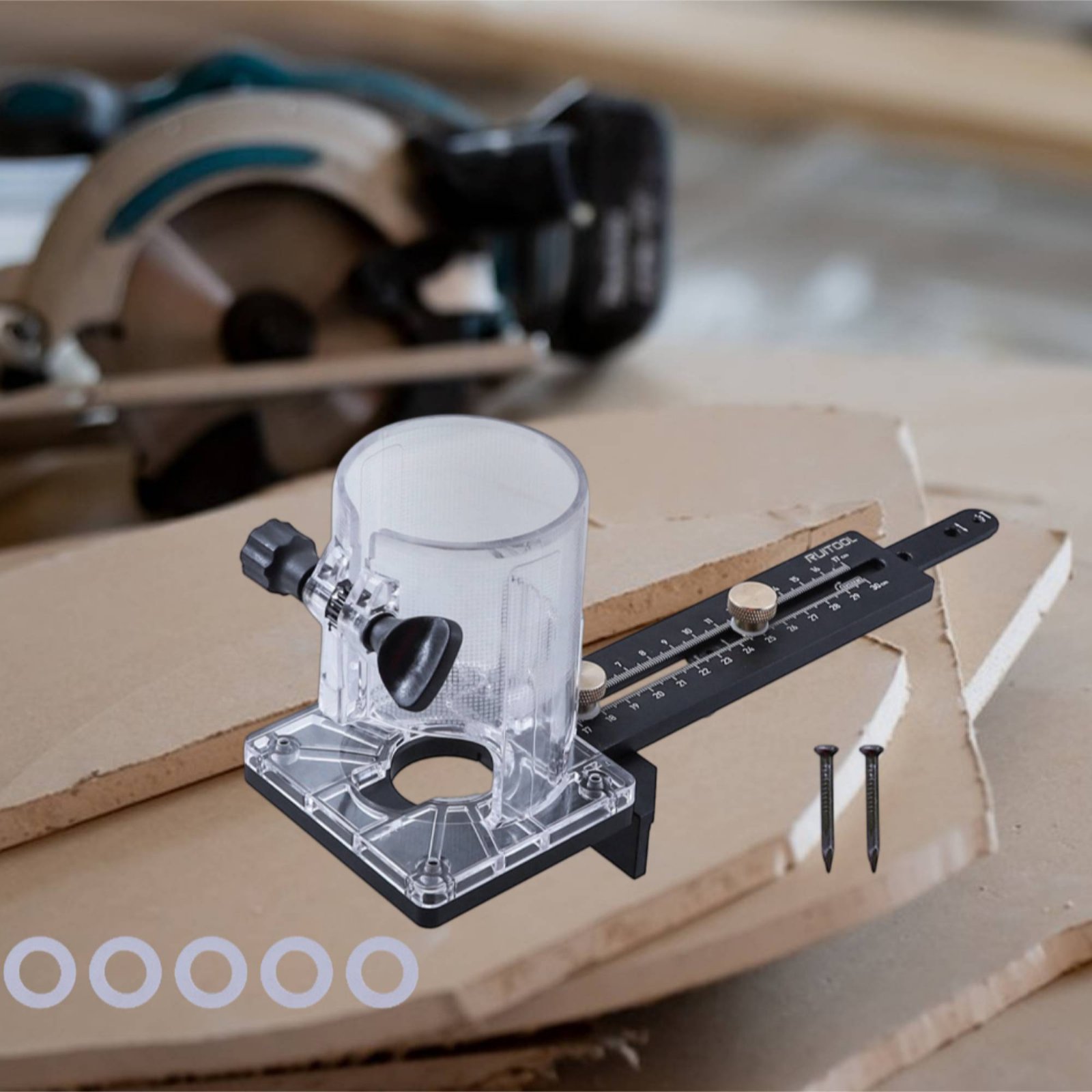 Woodworking Jig - Yönlendirici Daire Kesme Aparatı Çok Fonksiyonlu